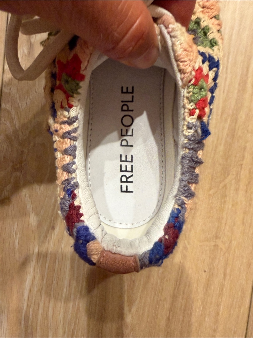 Free People Multicolor Crochet Knit Sneakers - Picture 2 of 8